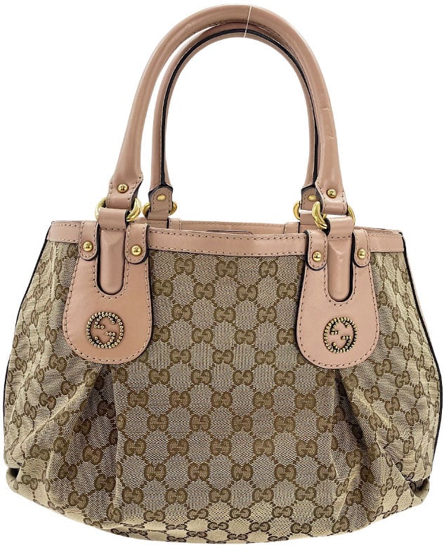 Gucci Scarlett GG Canvas with Leather Large