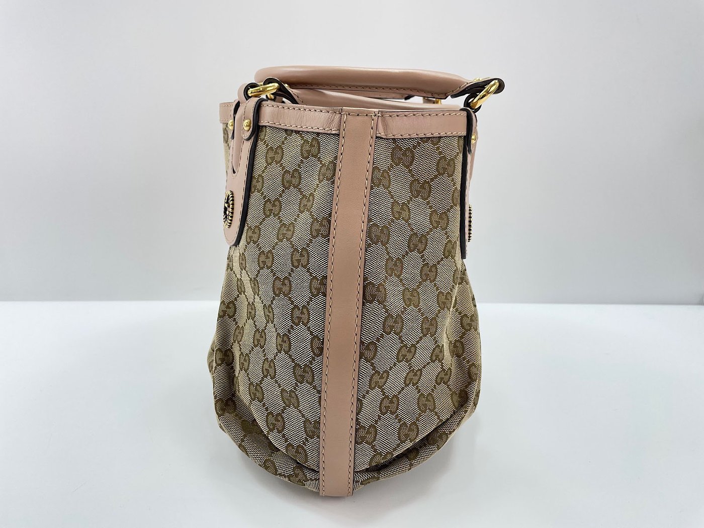 Gucci Scarlett GG Canvas with Leather Large