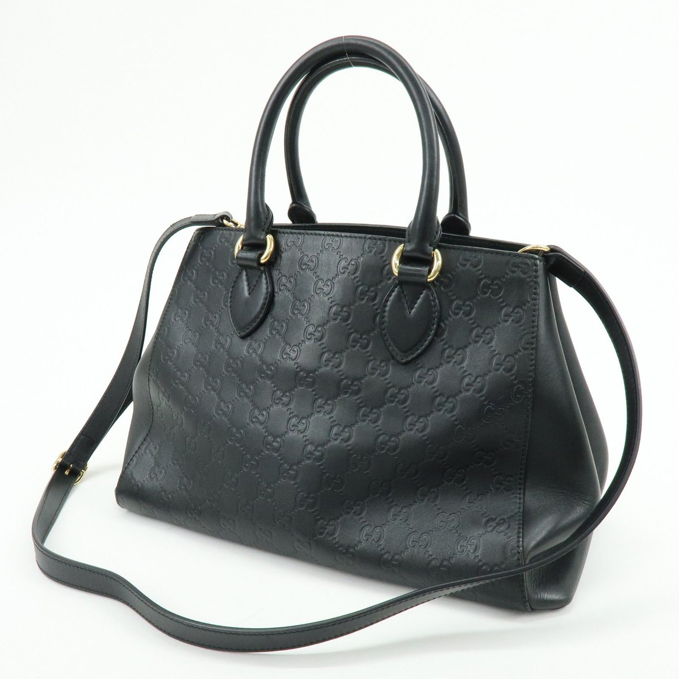 Gucci Soft Signature Convertible Top Handle Guccissima Leather Large