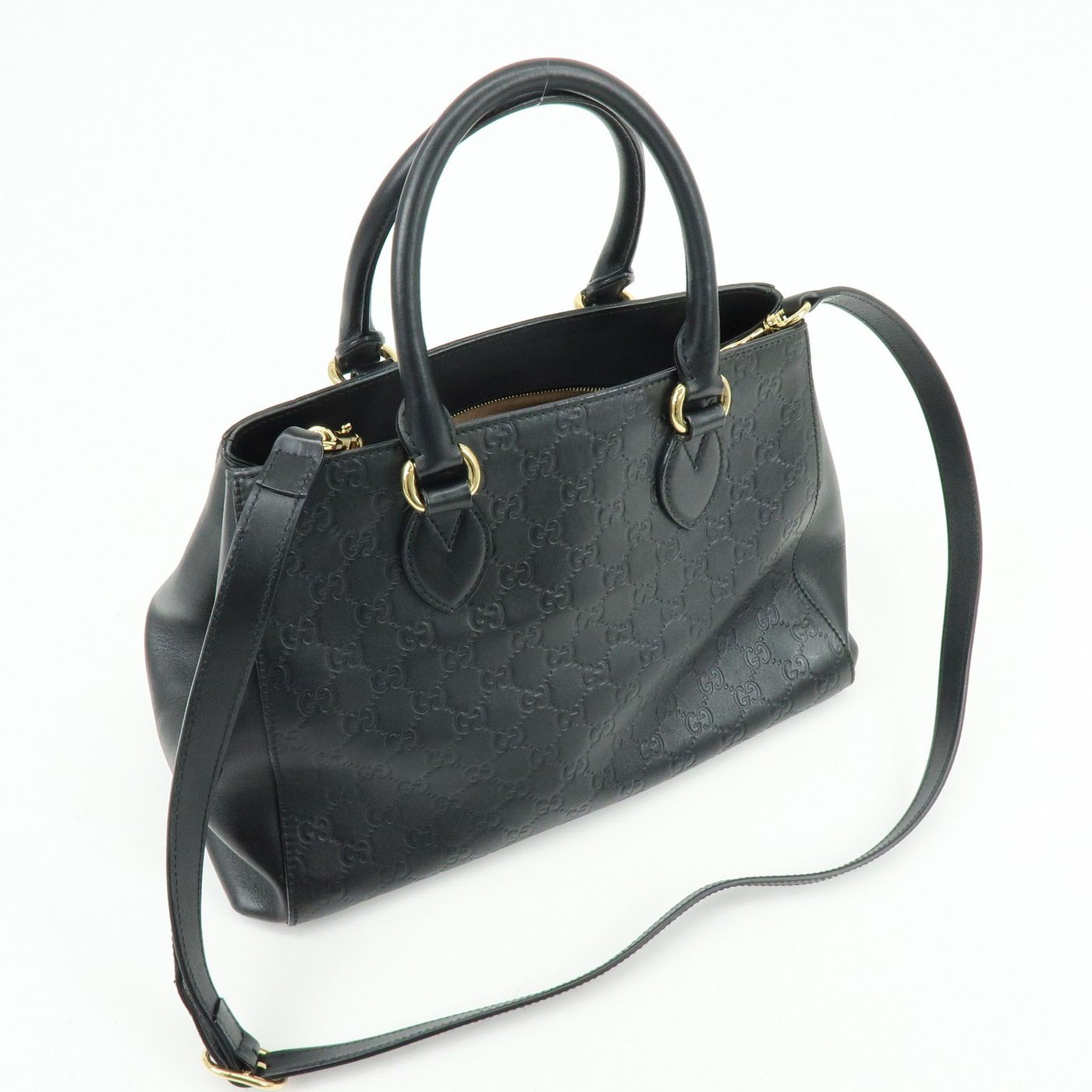 Gucci Soft Signature Convertible Top Handle Guccissima Leather Large