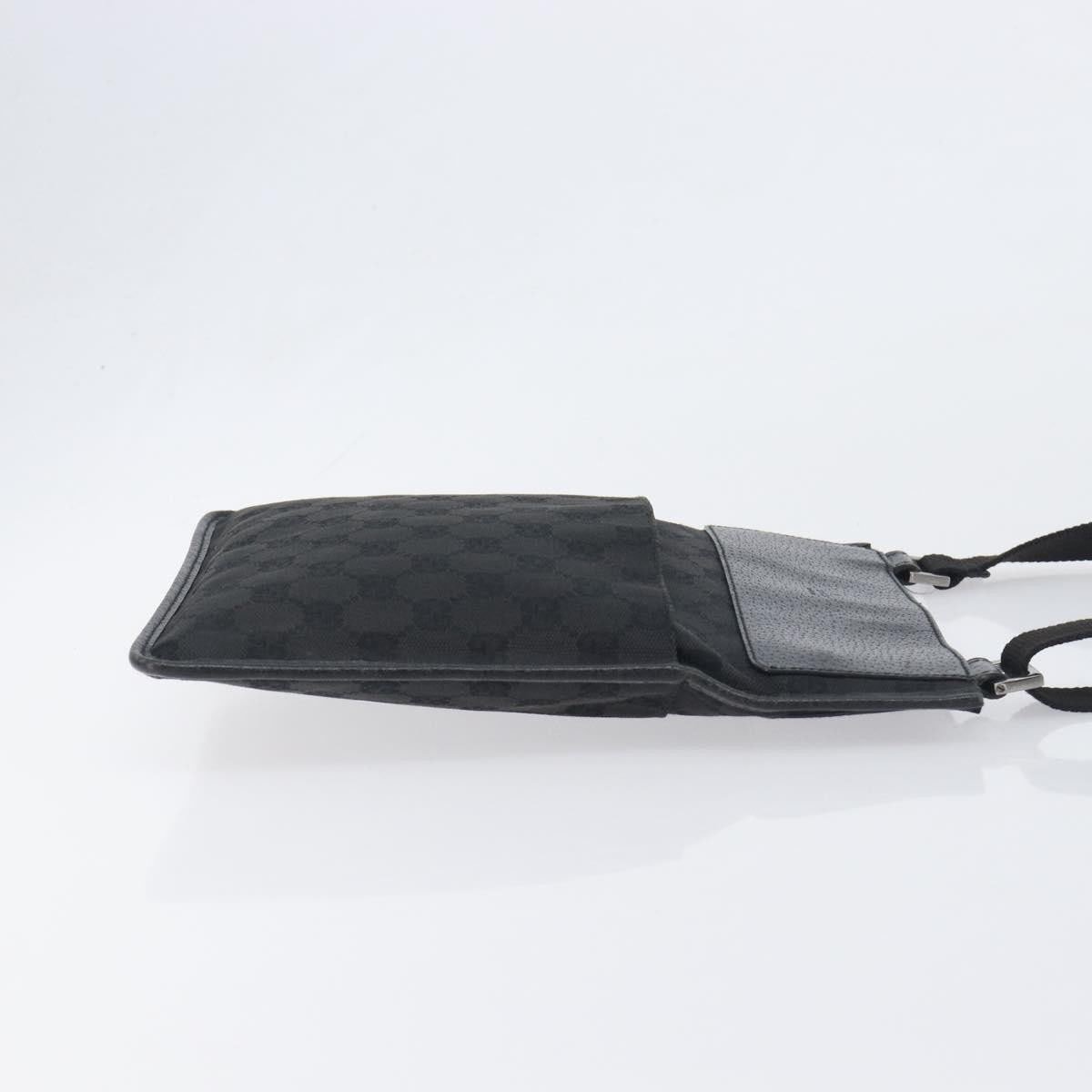 Gucci Vintage Flat Messenger GG Canvas and Leather Small