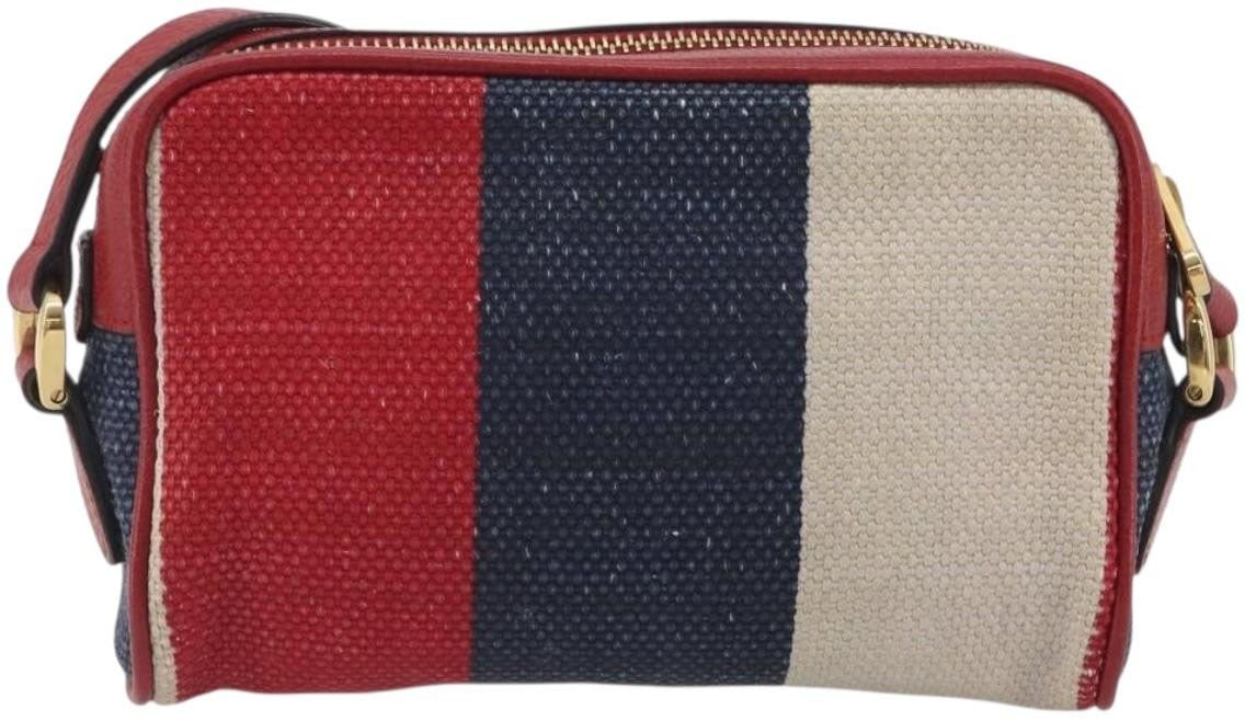 Gucci Ophidia Striped Canvas Mini