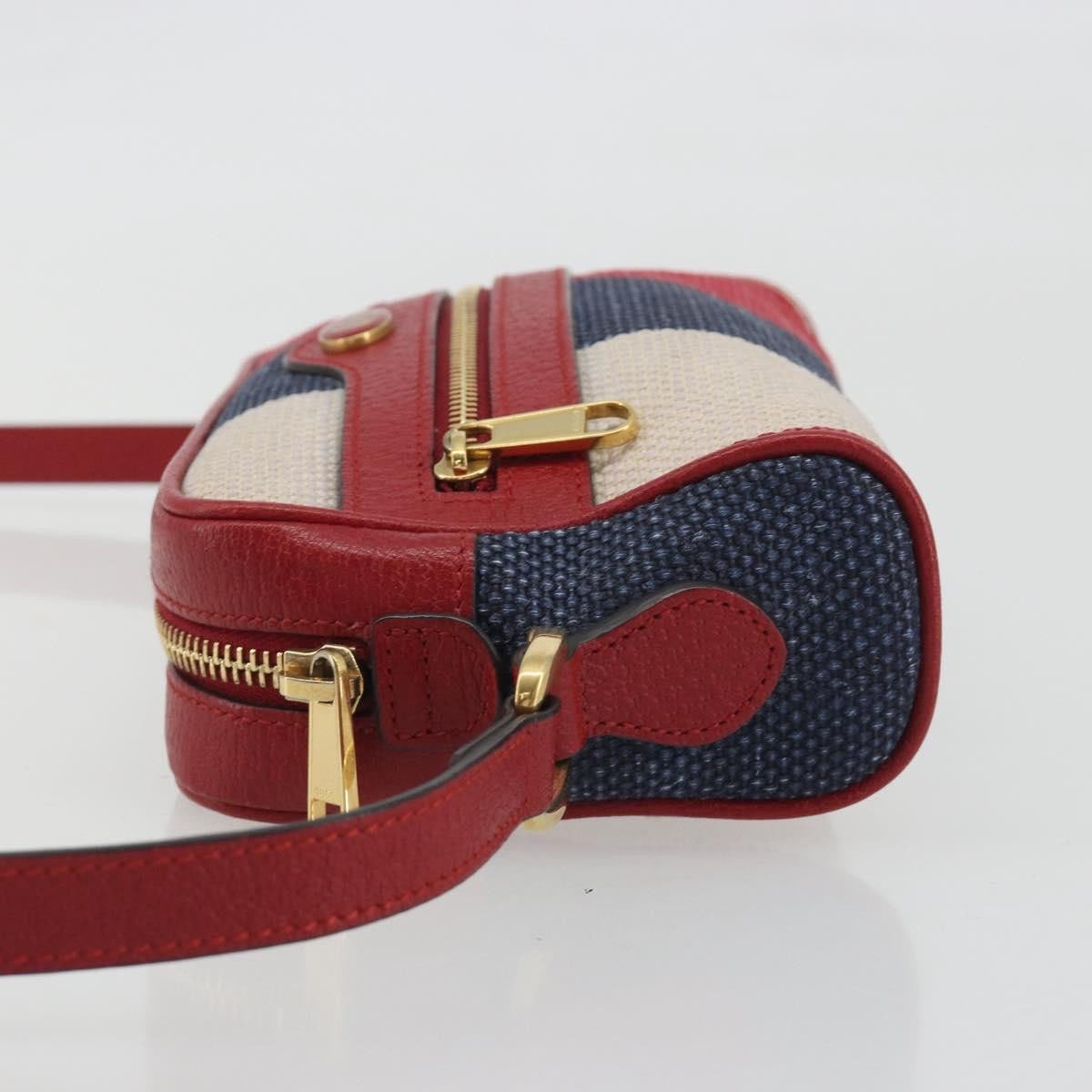 Gucci Ophidia Striped Canvas Mini