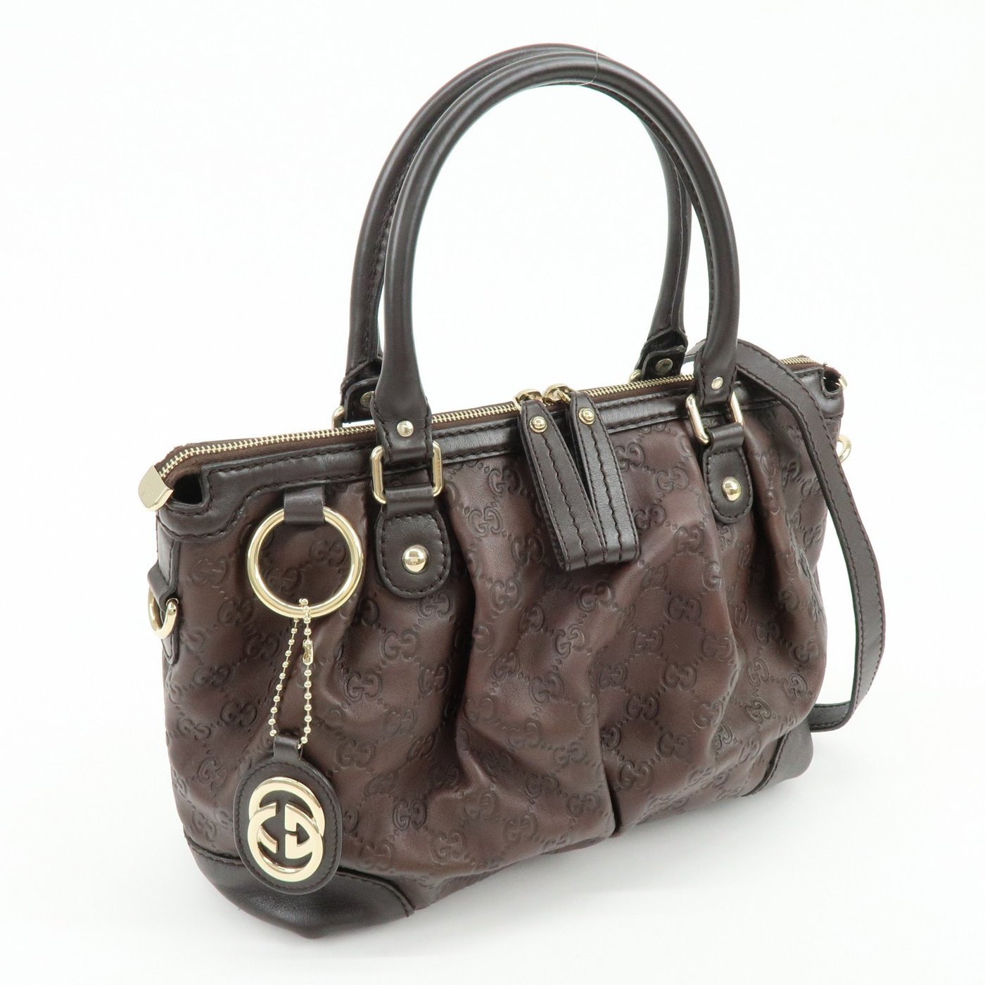 Gucci Sukey Top Handle Satchel Guccissima Leather Medium