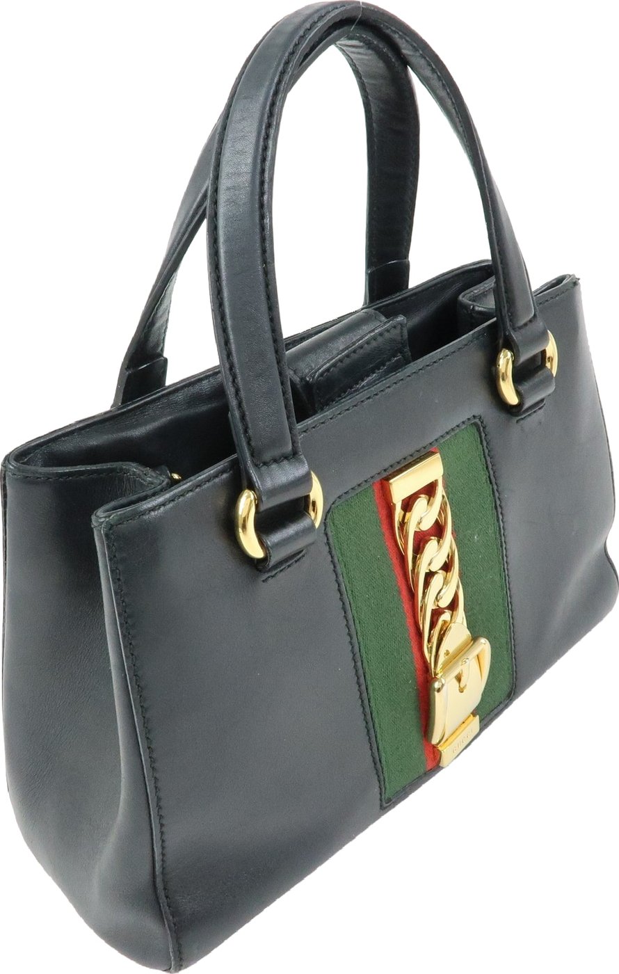 Gucci Sylvie Top Handle Leather Large