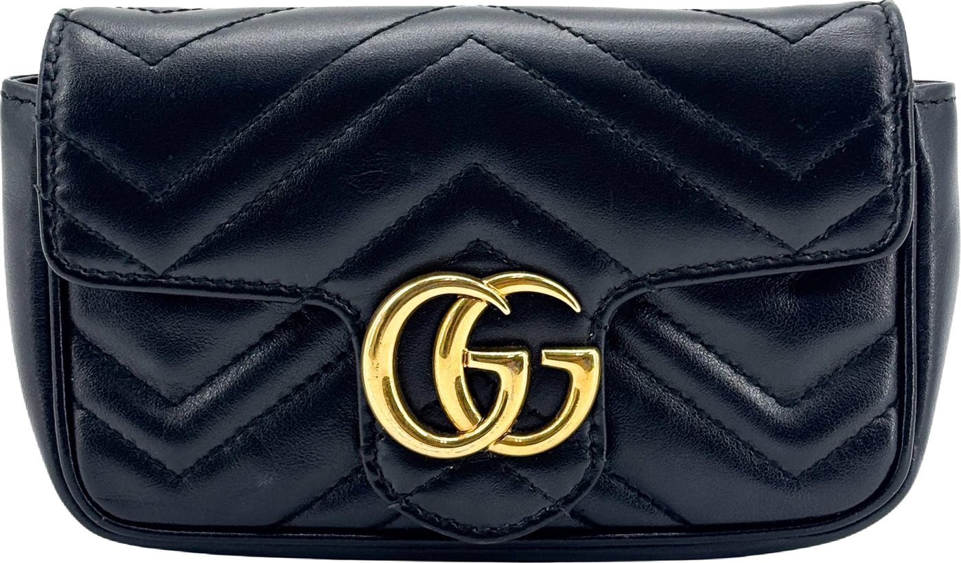 Gucci GG Marmont Flap Matelasse Leather Super Mini