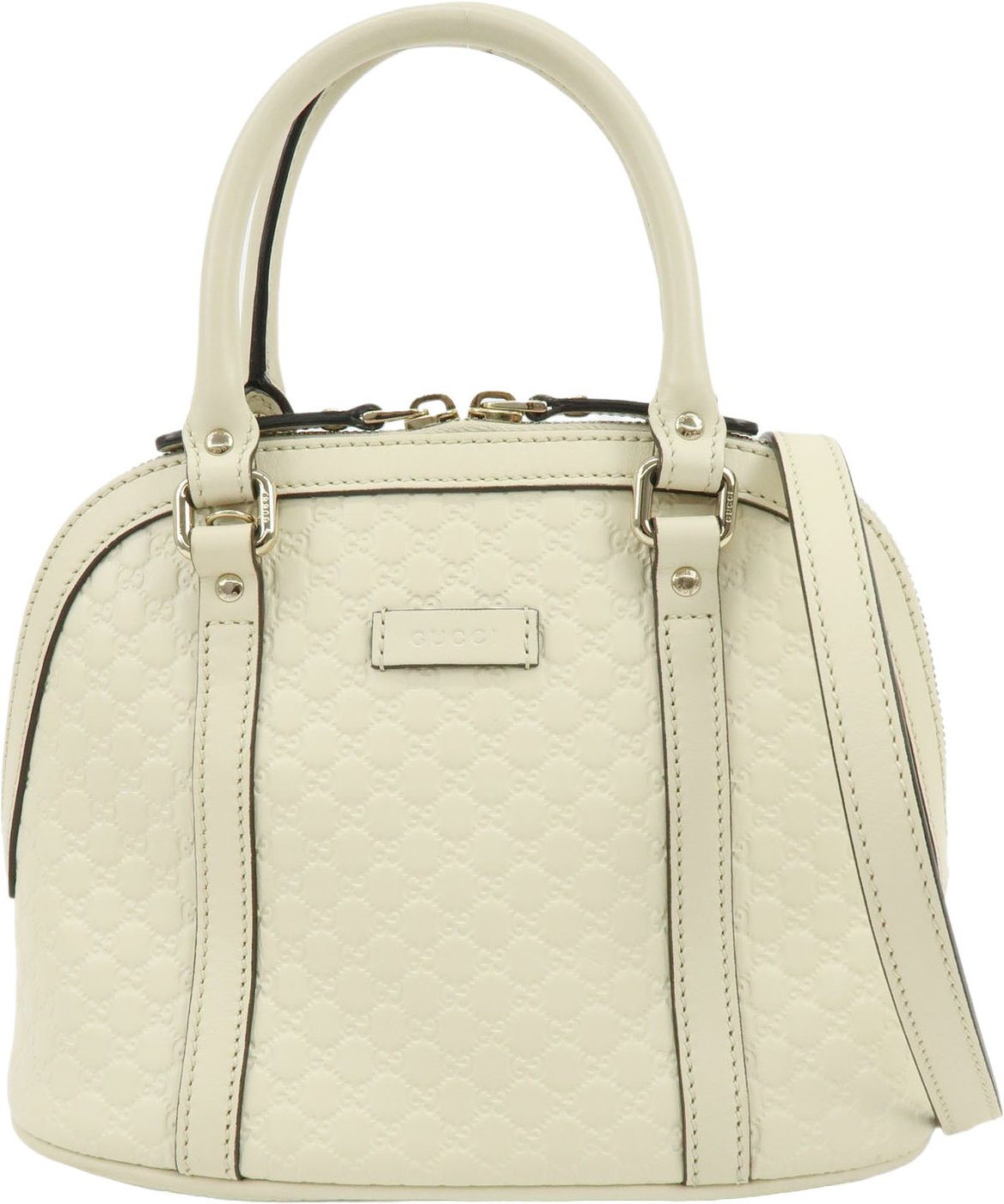 Gucci Convertible Dome Satchel Guccissima Leather Small