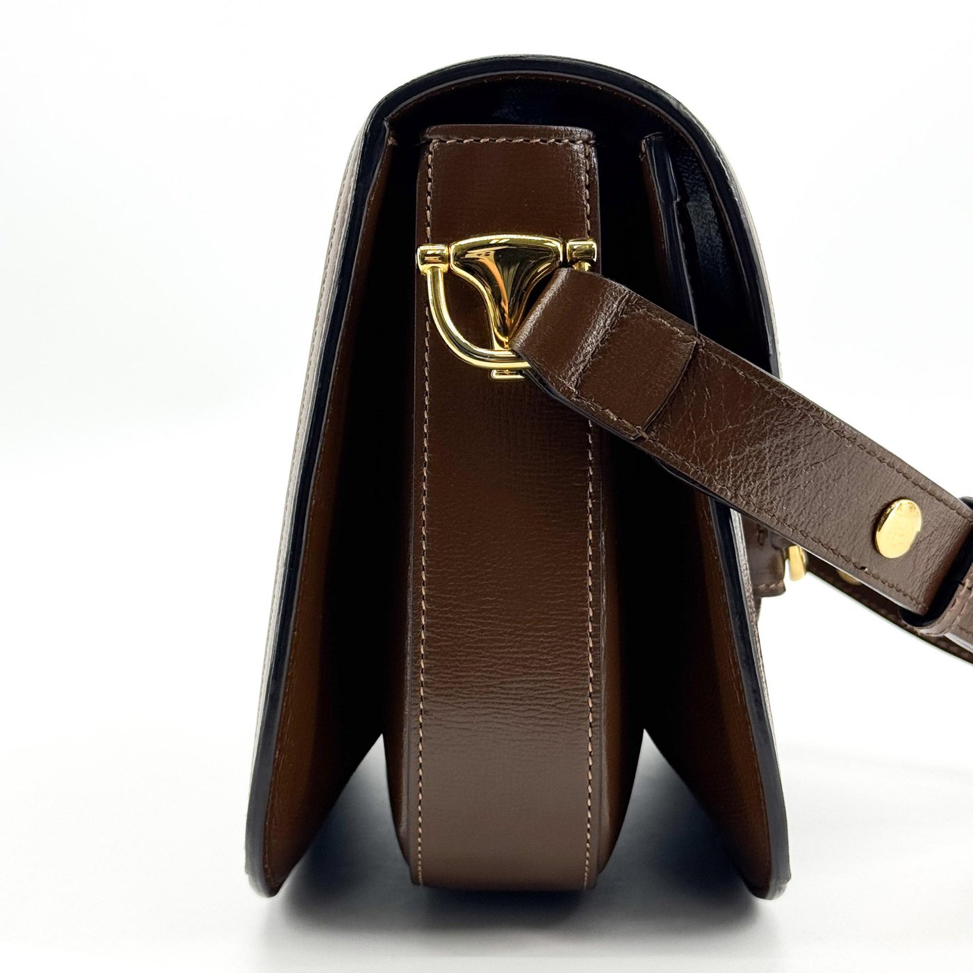 Gucci Horsebit 1955 GG Coated Canvas with Leather Small