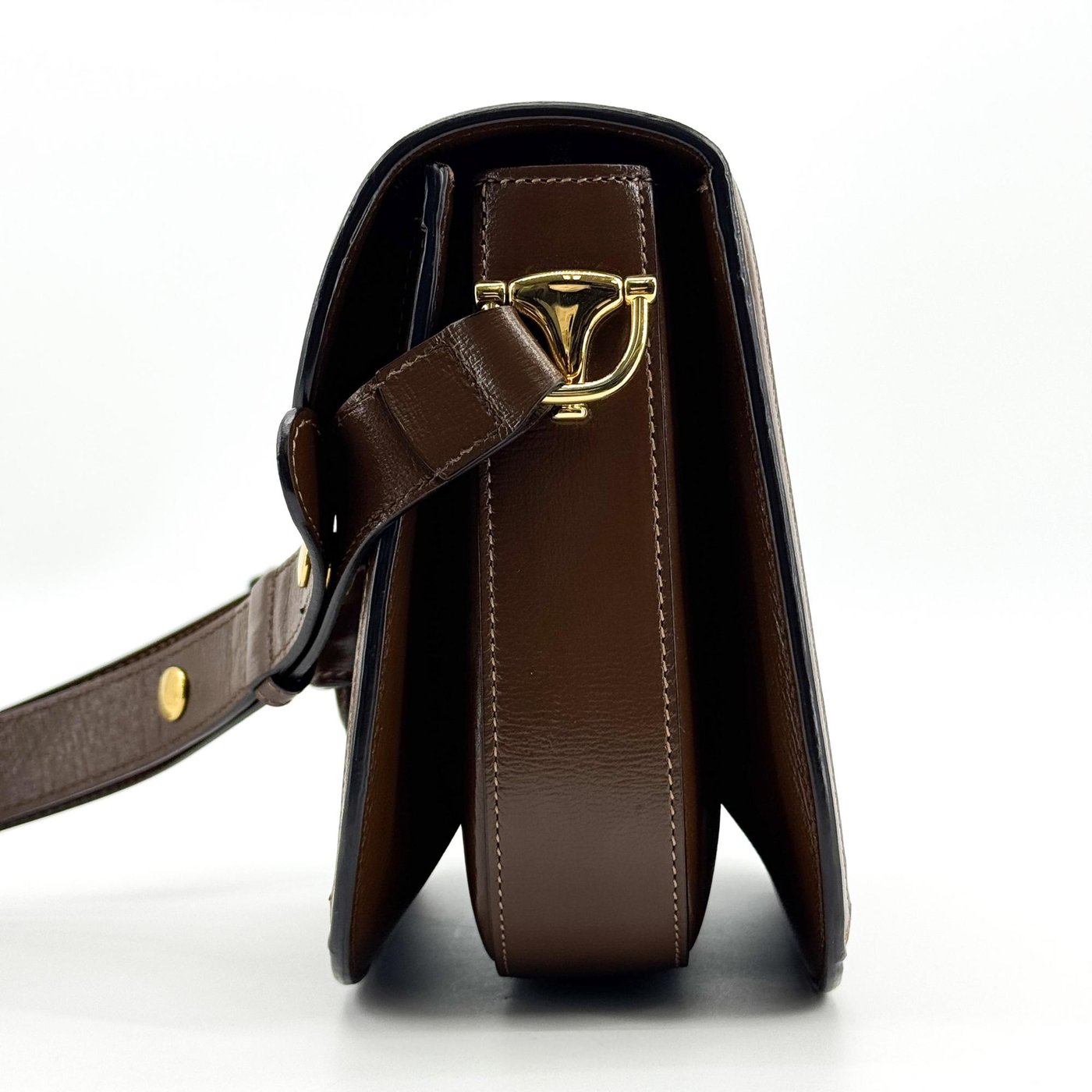 Gucci Horsebit 1955 GG Coated Canvas with Leather Small