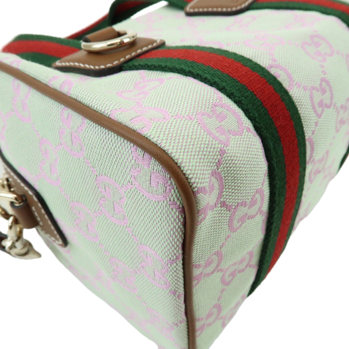 Gucci Web Boston GG Canvas Mini