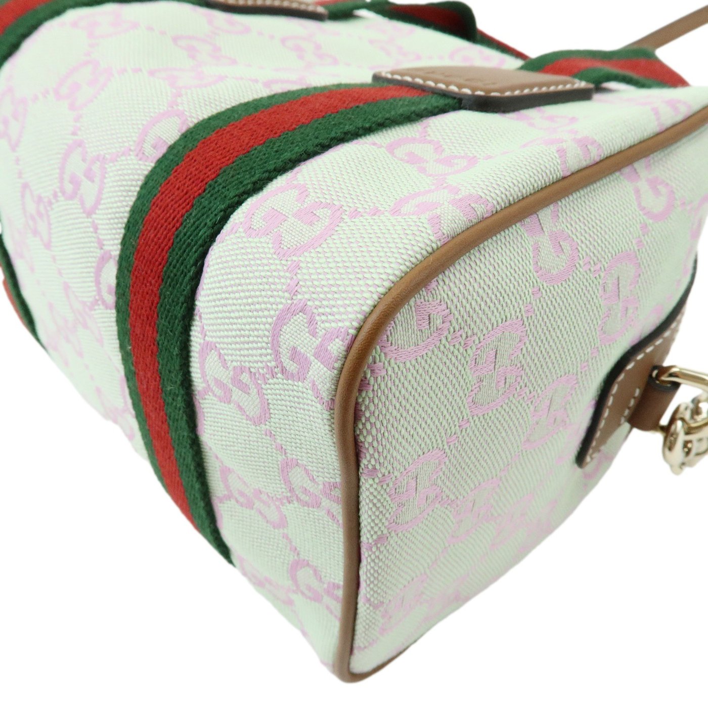 Gucci Web Boston GG Canvas Mini
