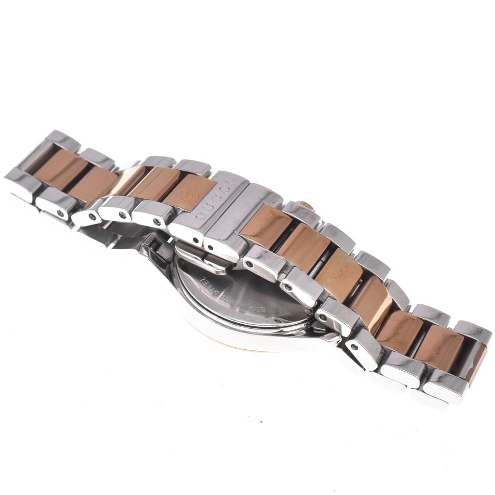 Gucci G-Timeless Quartz Stainless Steel with Diamond Markers and Mother of Pearl 27