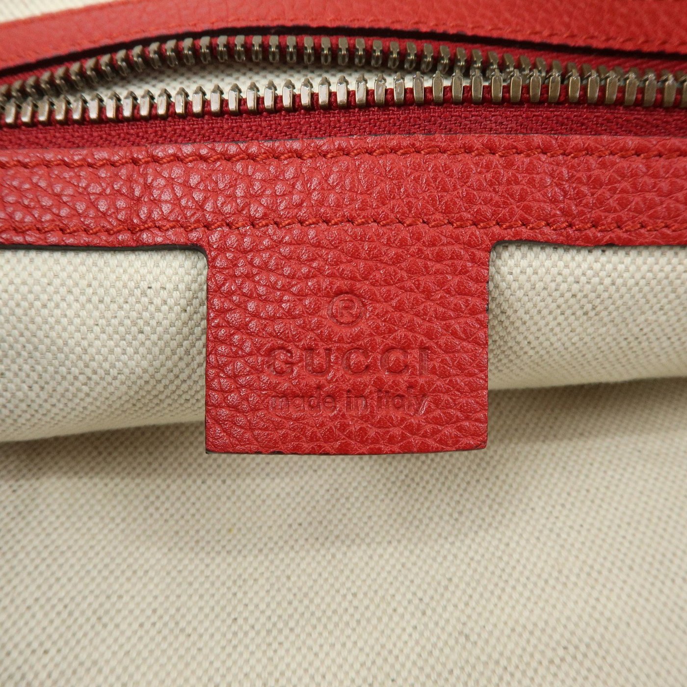 Gucci Logo Half-Moon Hobo Printed Leather
