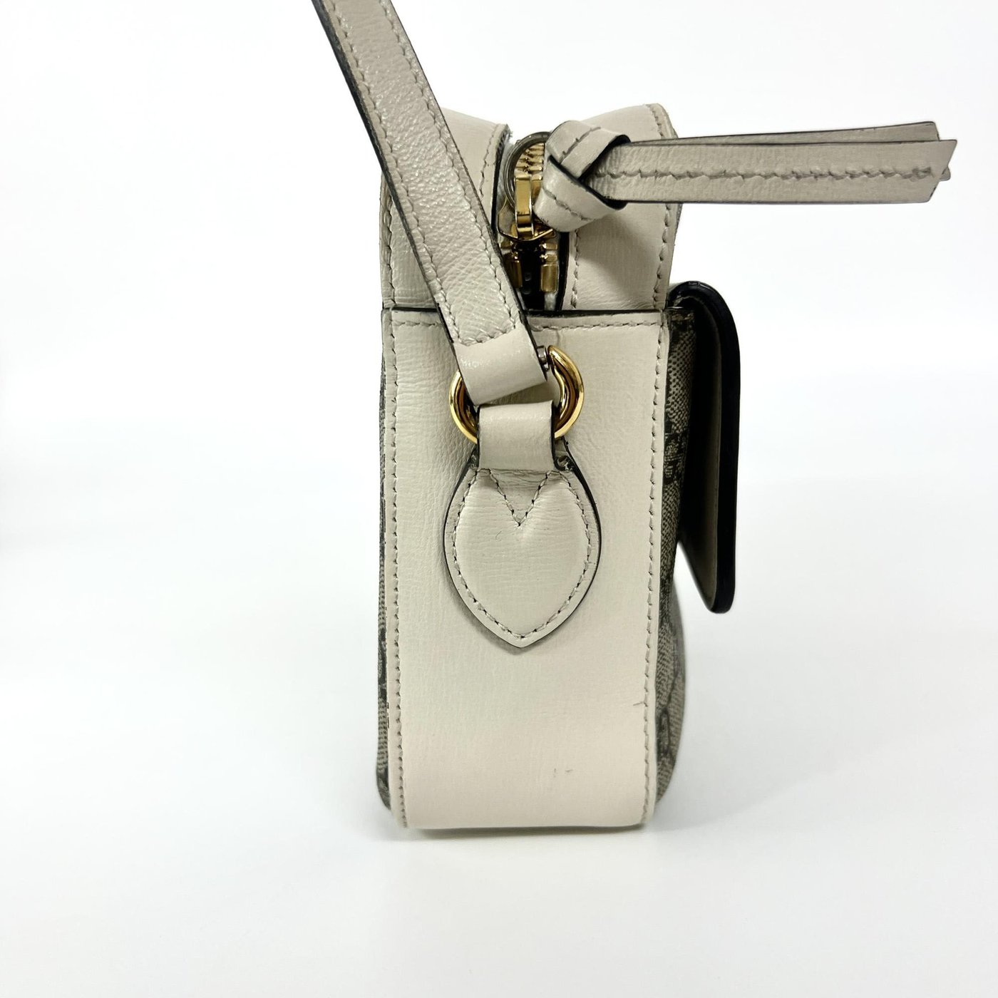 Gucci Horsebit 1955 Flap Pocket Camera GG Coated Canvas and Leather Small