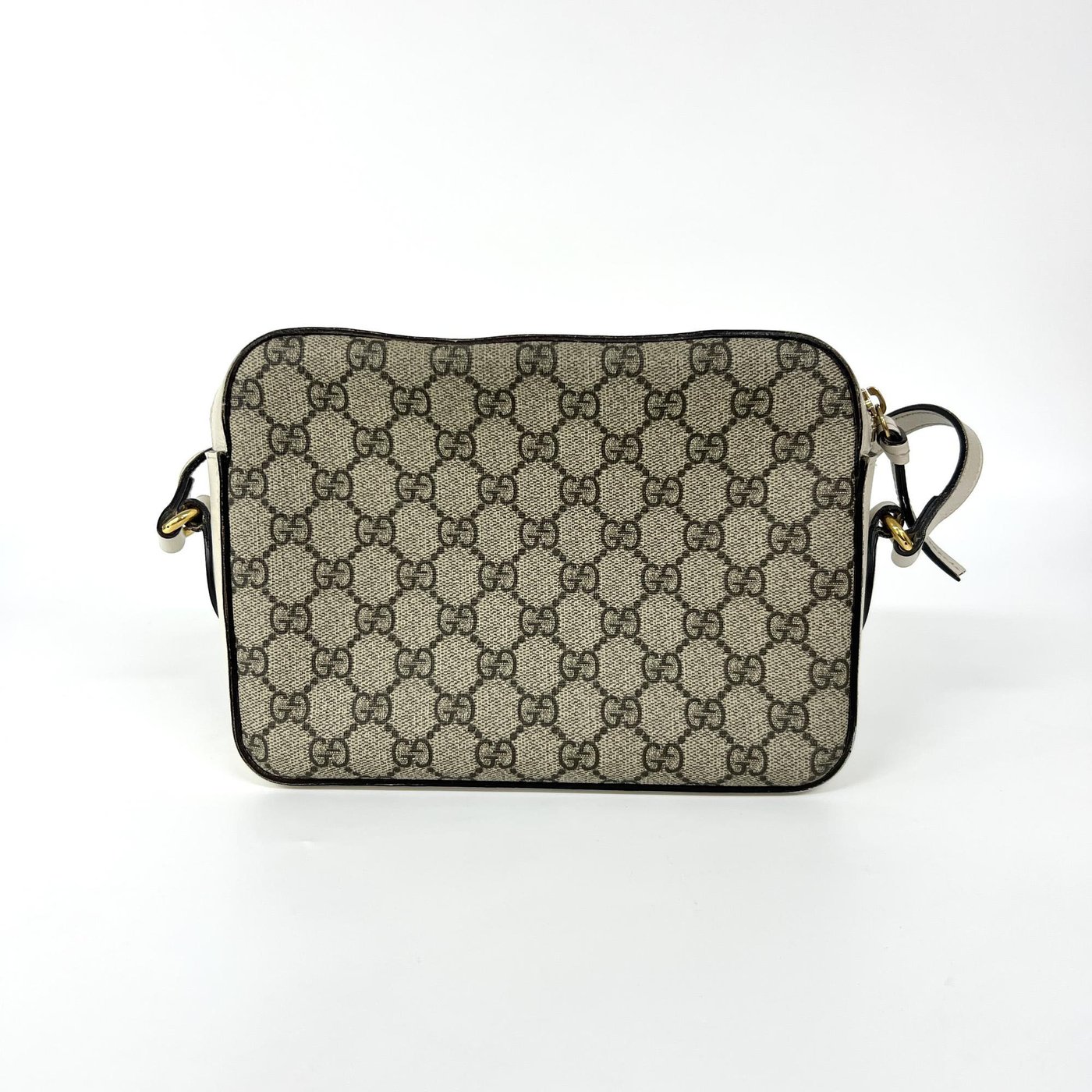 Gucci Horsebit 1955 Flap Pocket Camera GG Coated Canvas and Leather Small