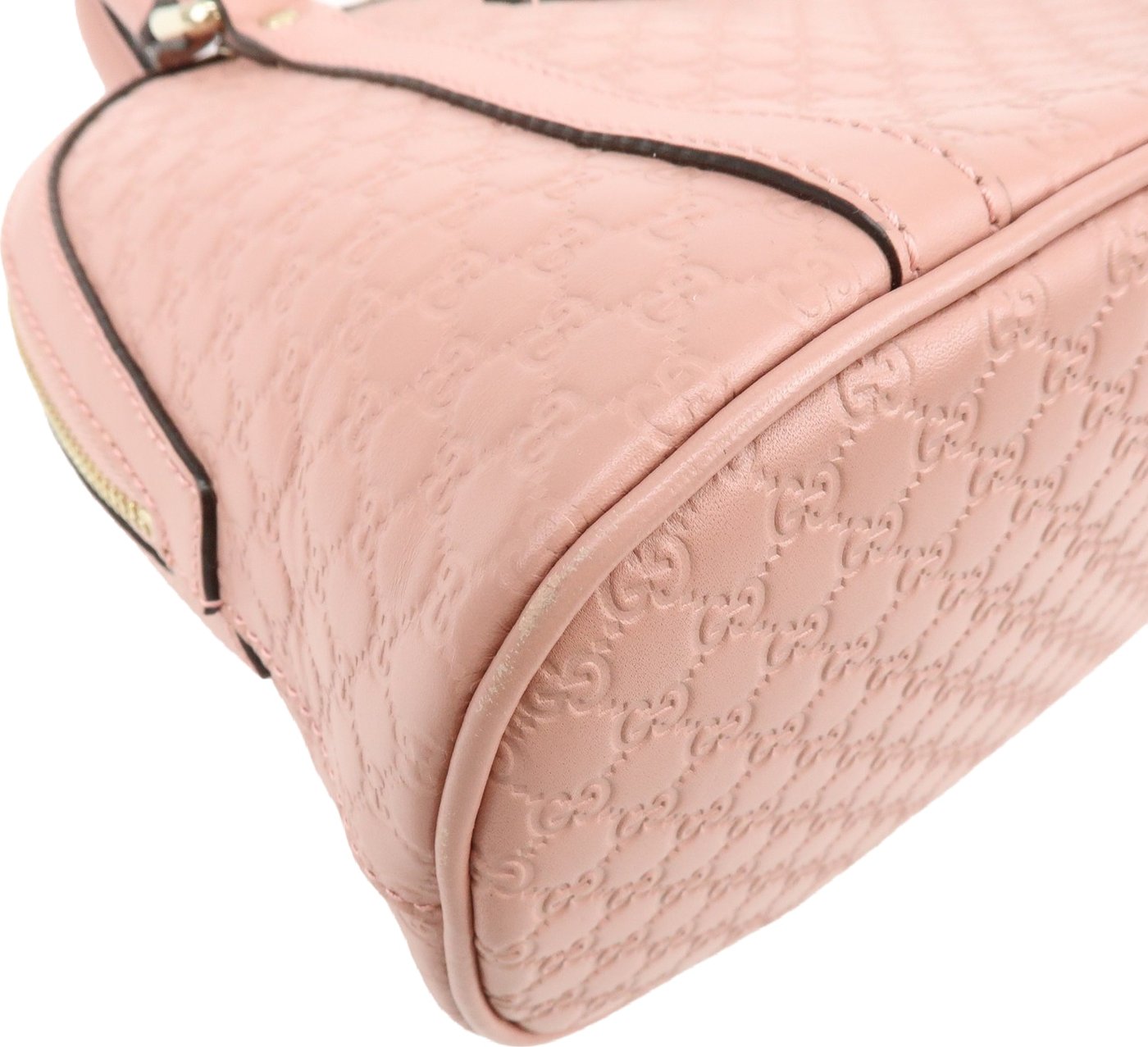 Gucci GG Charm Convertible Dome Satchel Guccissima Leather Medium