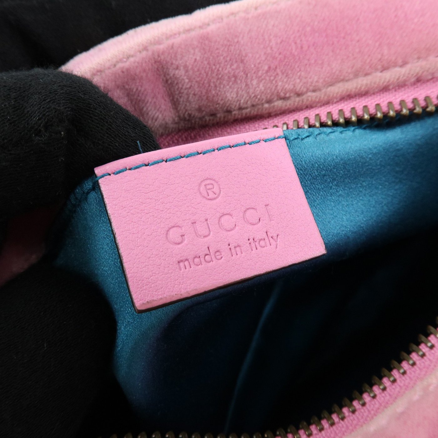 Gucci GG Marmont Crystal Embellished Matelasse Velvet Small