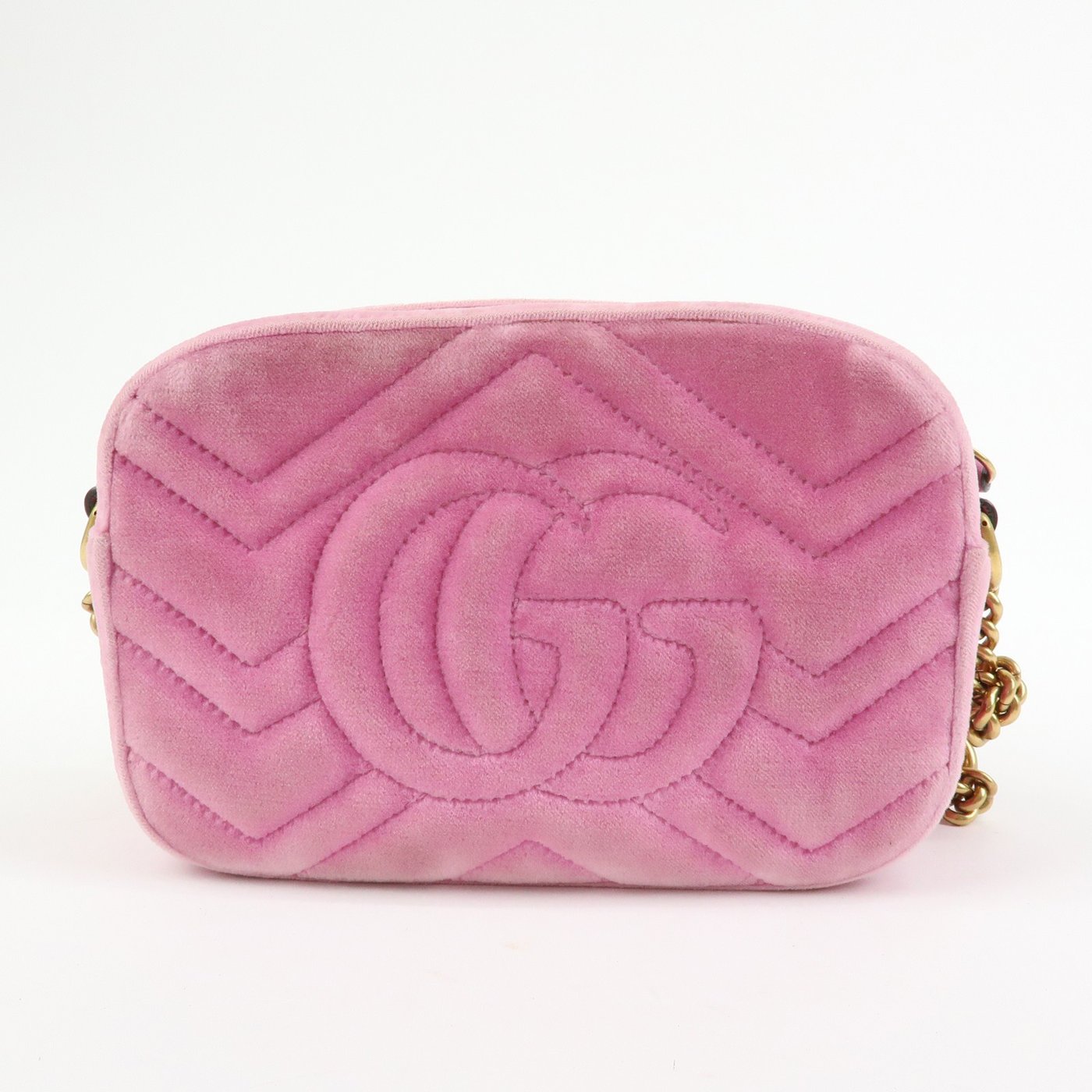 Gucci GG Marmont Crystal Embellished Matelasse Velvet Small