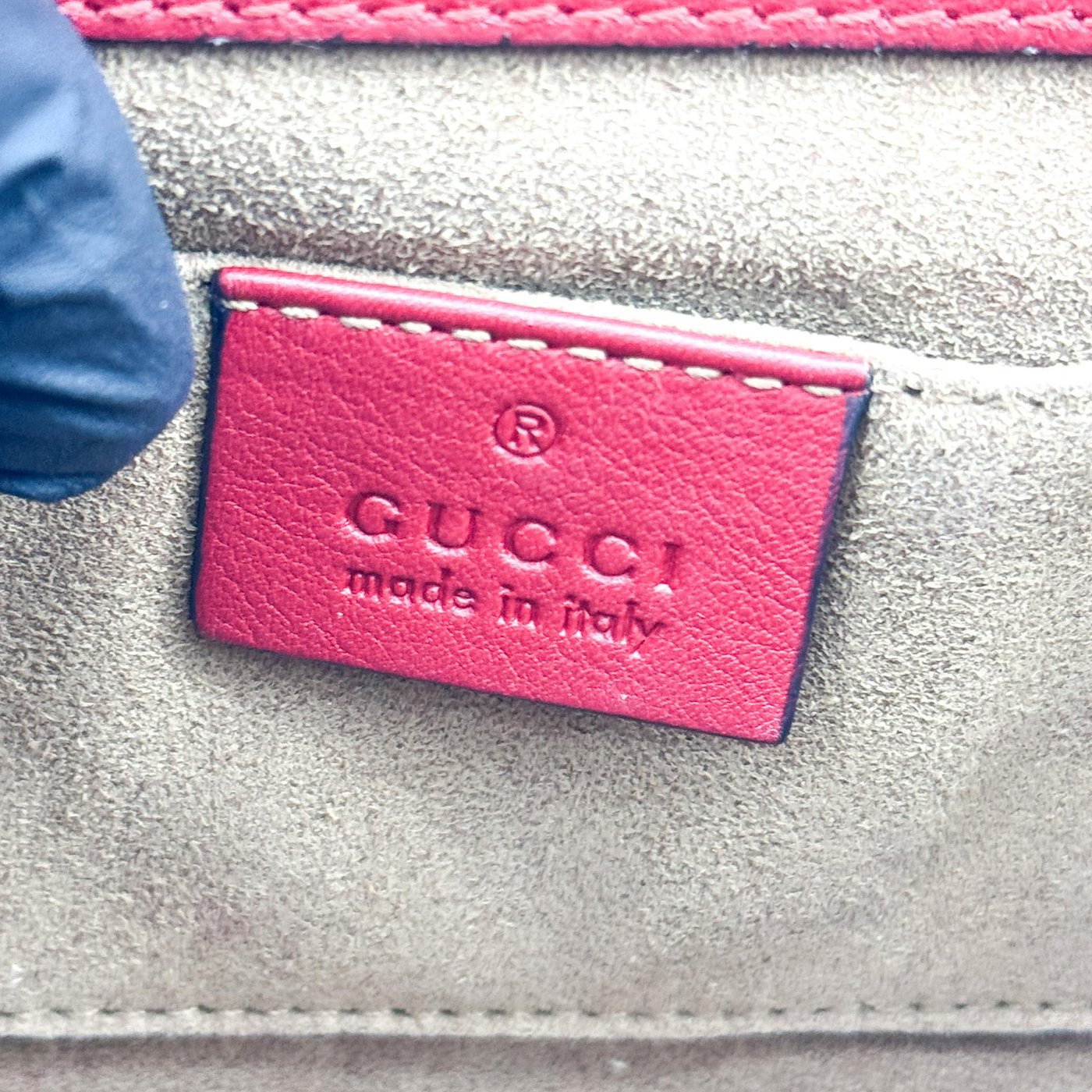 Gucci Padlock Clutch GG Canvas and Leather Large