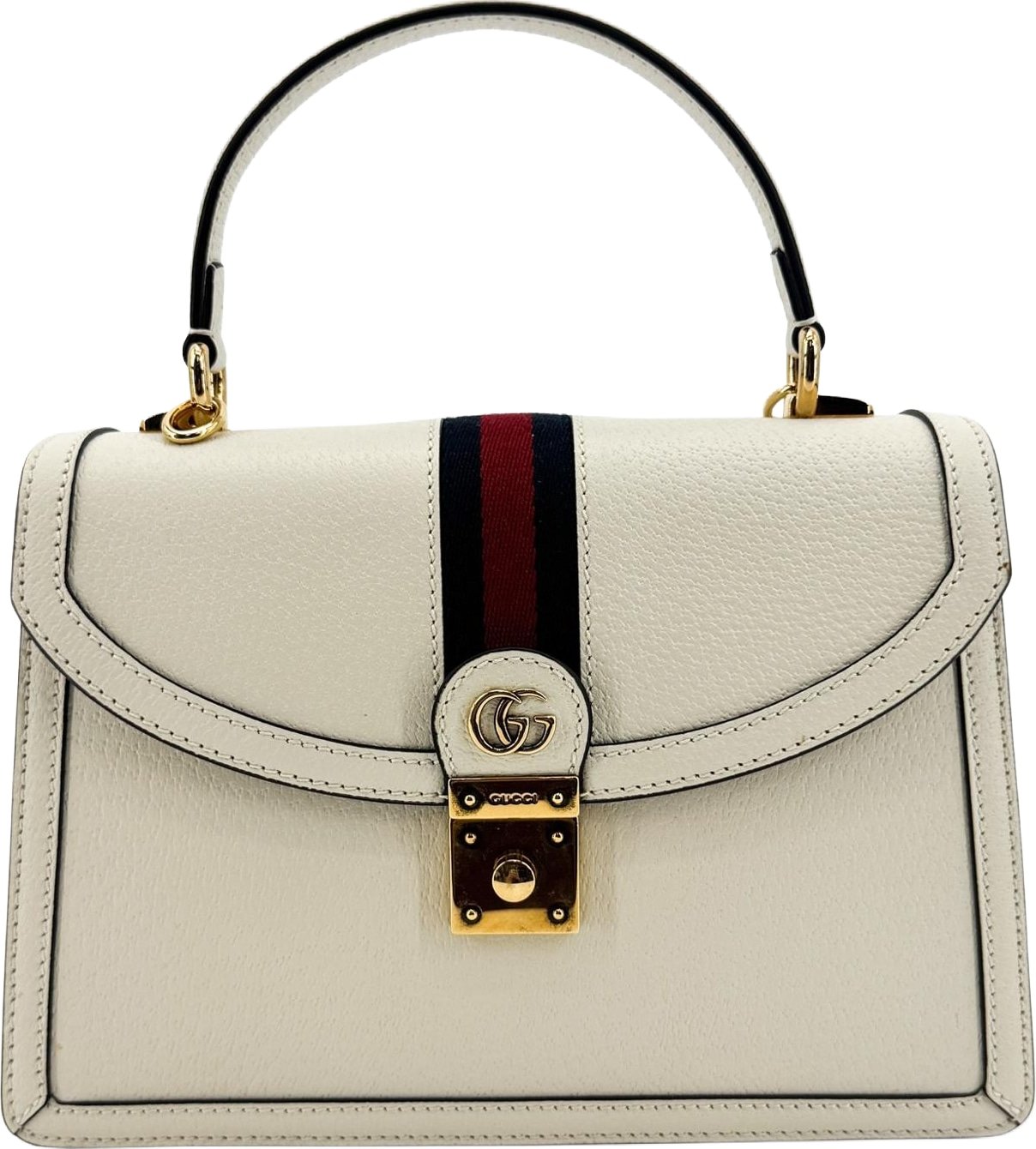 Gucci Ophidia Flap Top Handle Leather Small