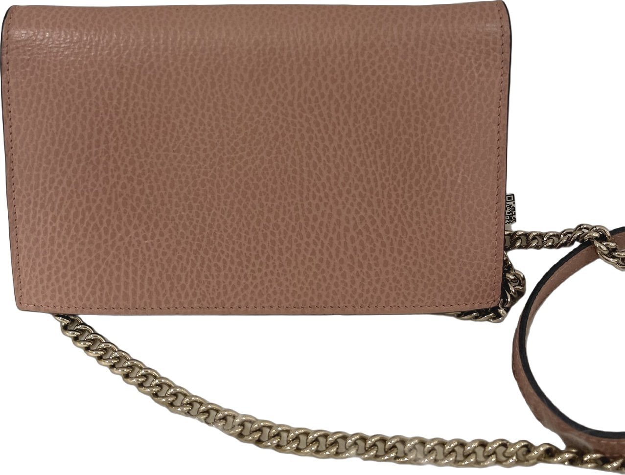 Gucci Interlocking Wallet on Chain Leather Medium