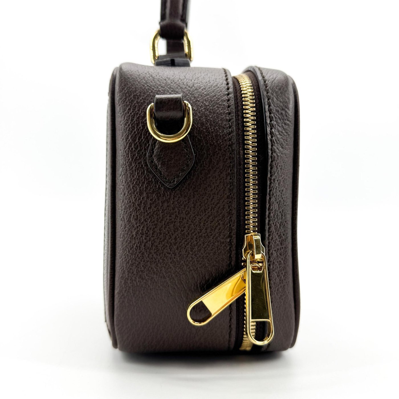 Gucci Ophidia Zip Around Top Handle GG Coated Canvas with Leather Mini