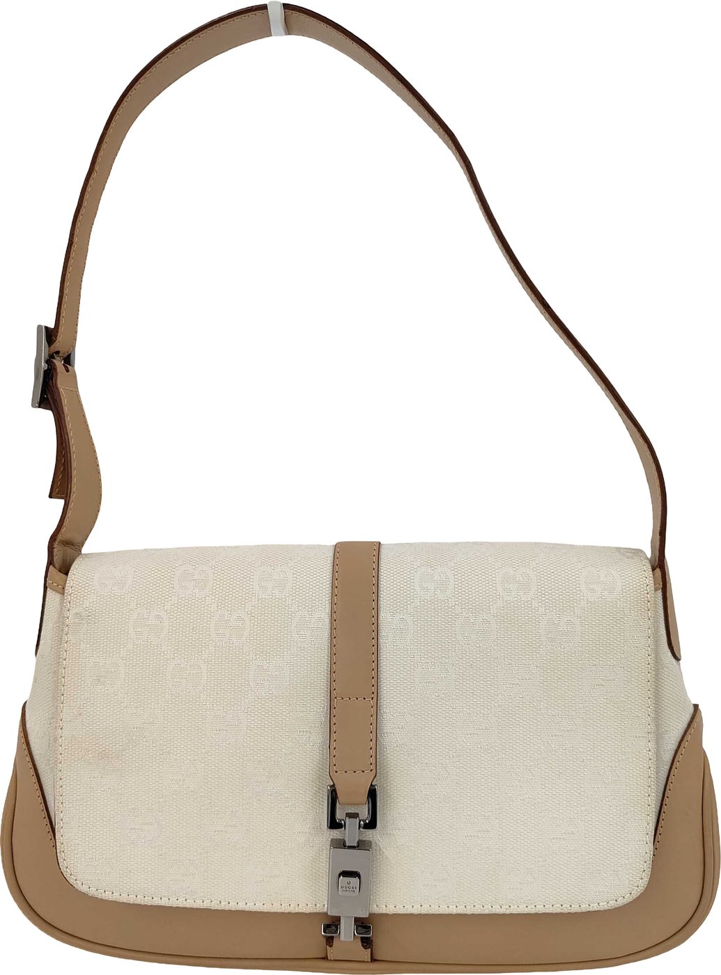 Gucci Jackie Flap Canvas and Leather