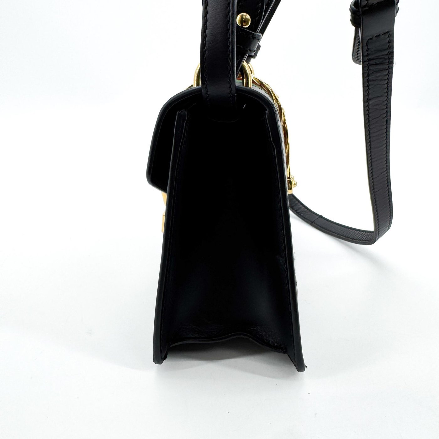 Gucci Sylvie Top Handle Leather Mini