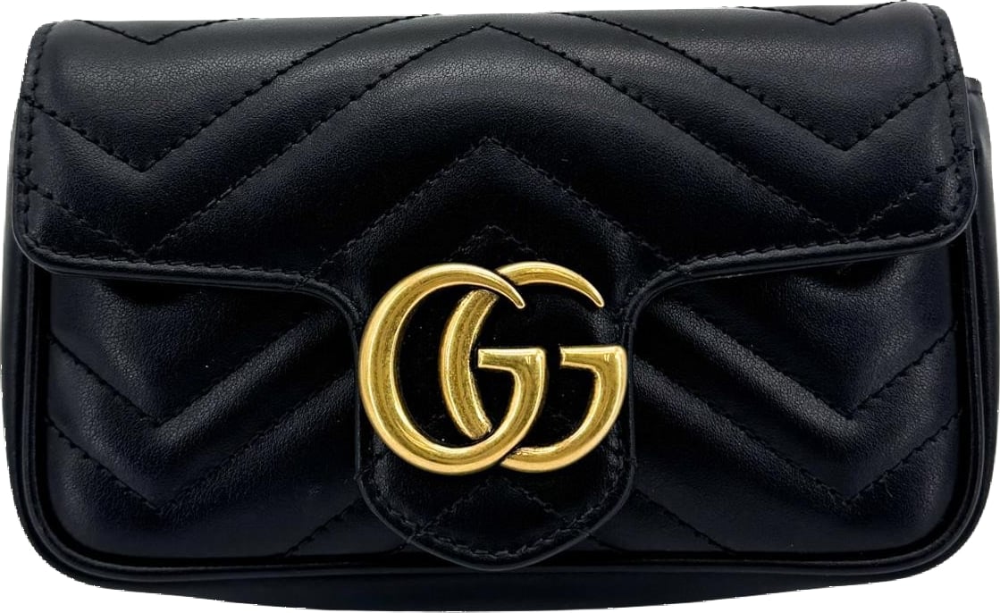 Gucci GG Marmont Flap Matelasse Leather Super Mini