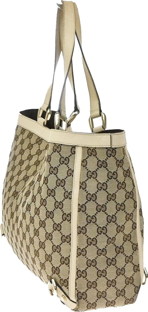 Gucci Abbey D- GG Canvas with Leather Large