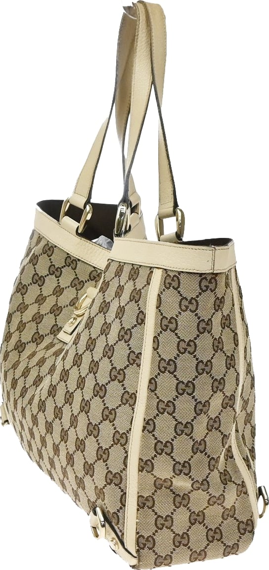 Gucci Abbey D- GG Canvas with Leather Large