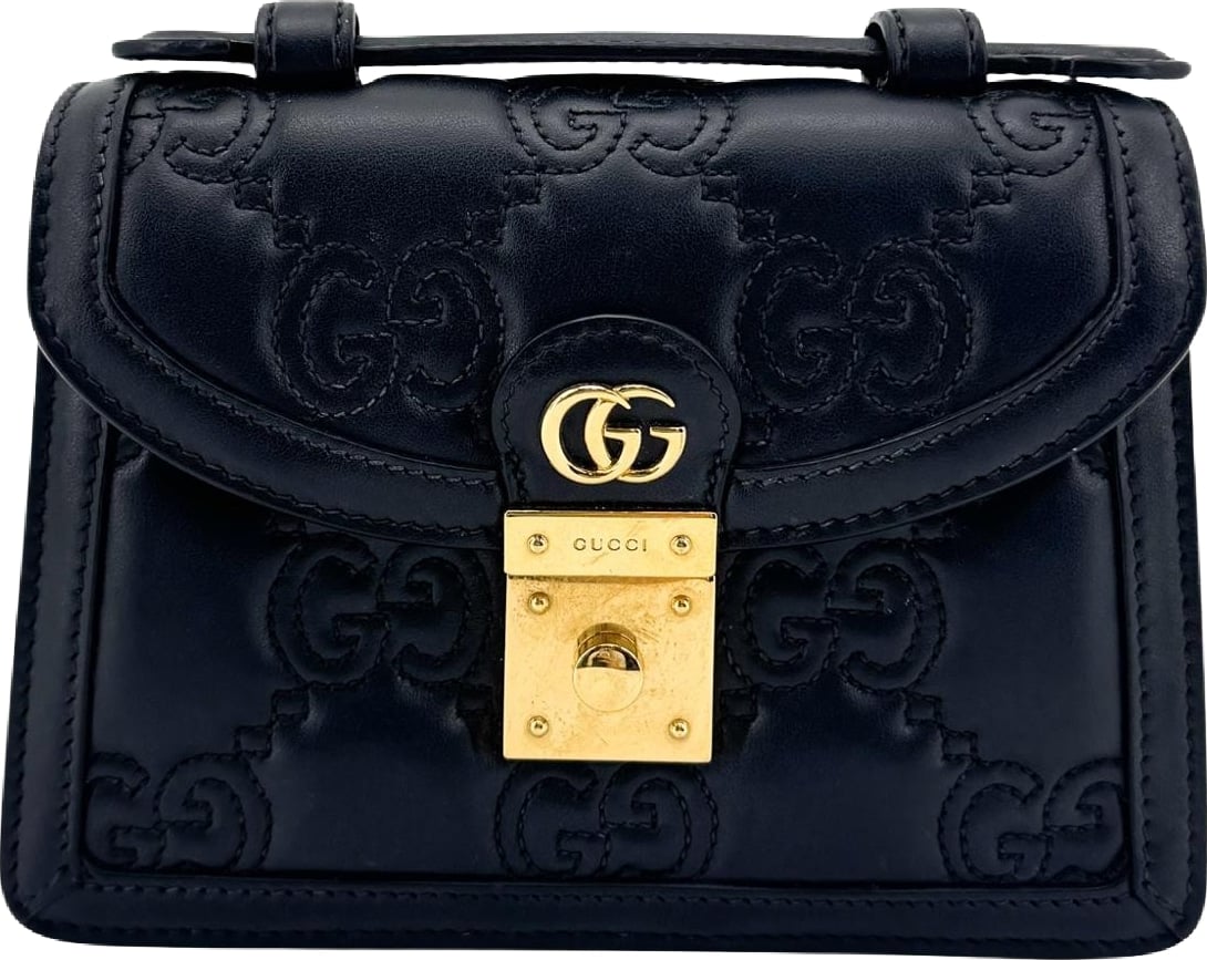 Gucci Padlock GG Embossed Leather Mini