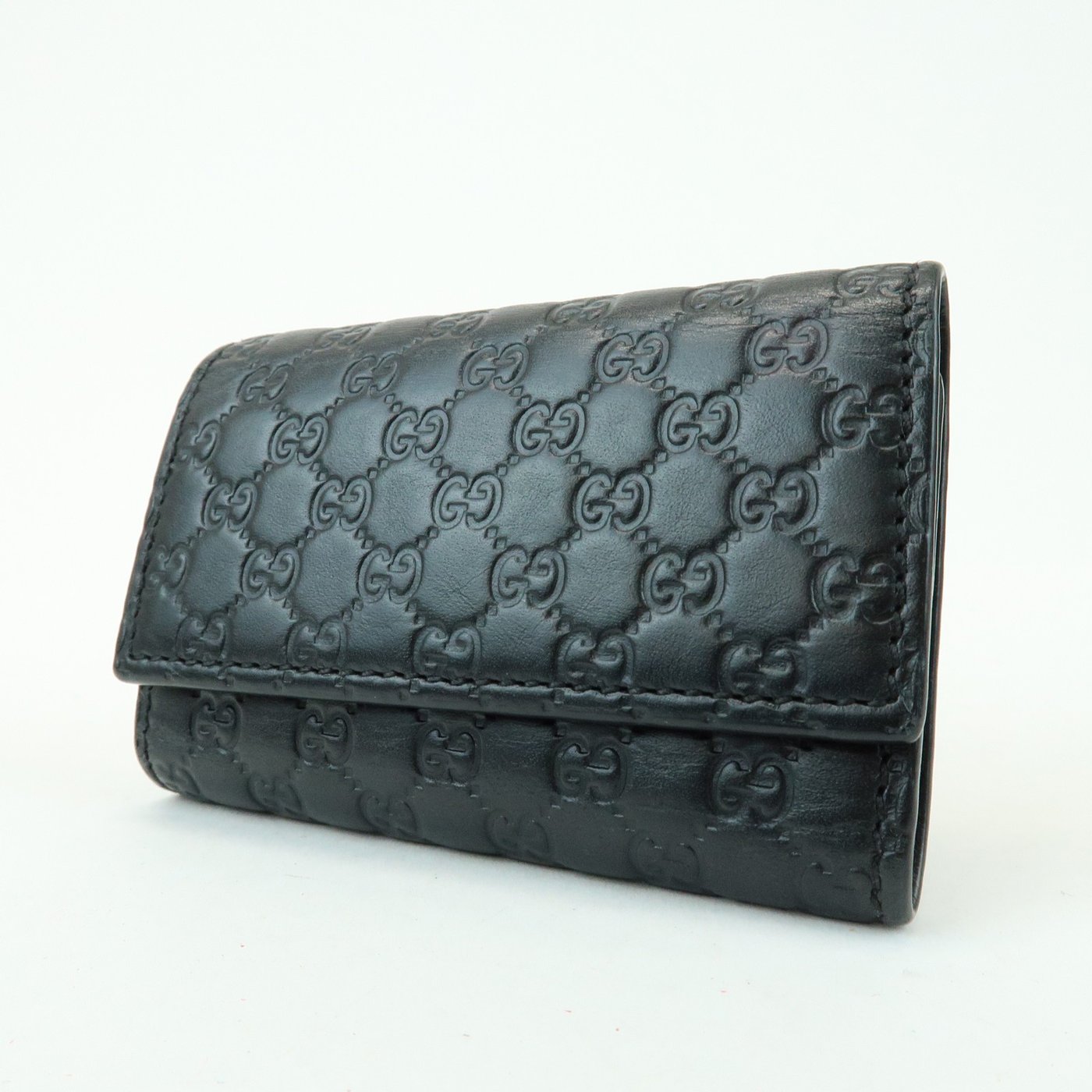Gucci Flap Card Case Guccissima Leather