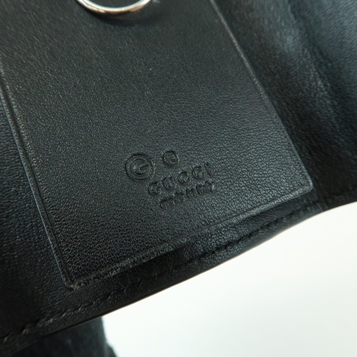 Gucci Flap Card Case Guccissima Leather