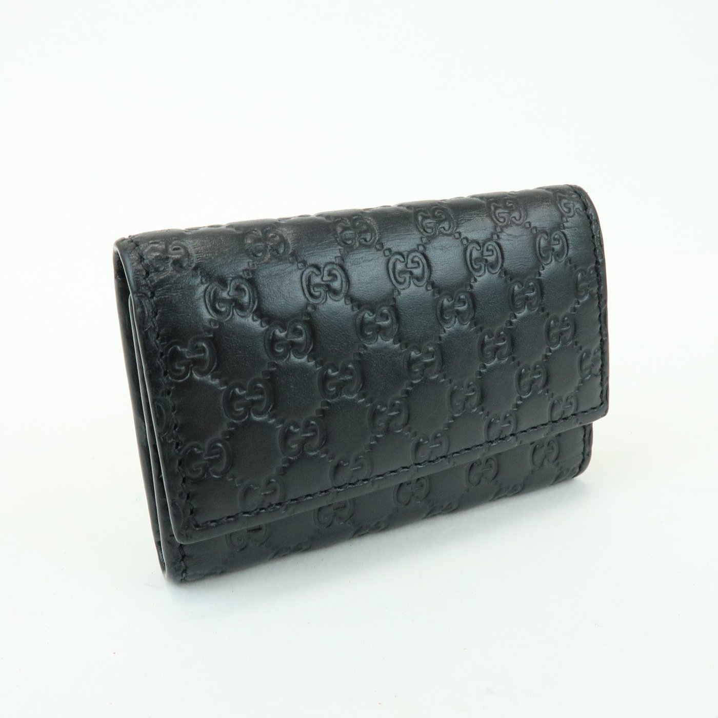 Gucci Flap Card Case Guccissima Leather