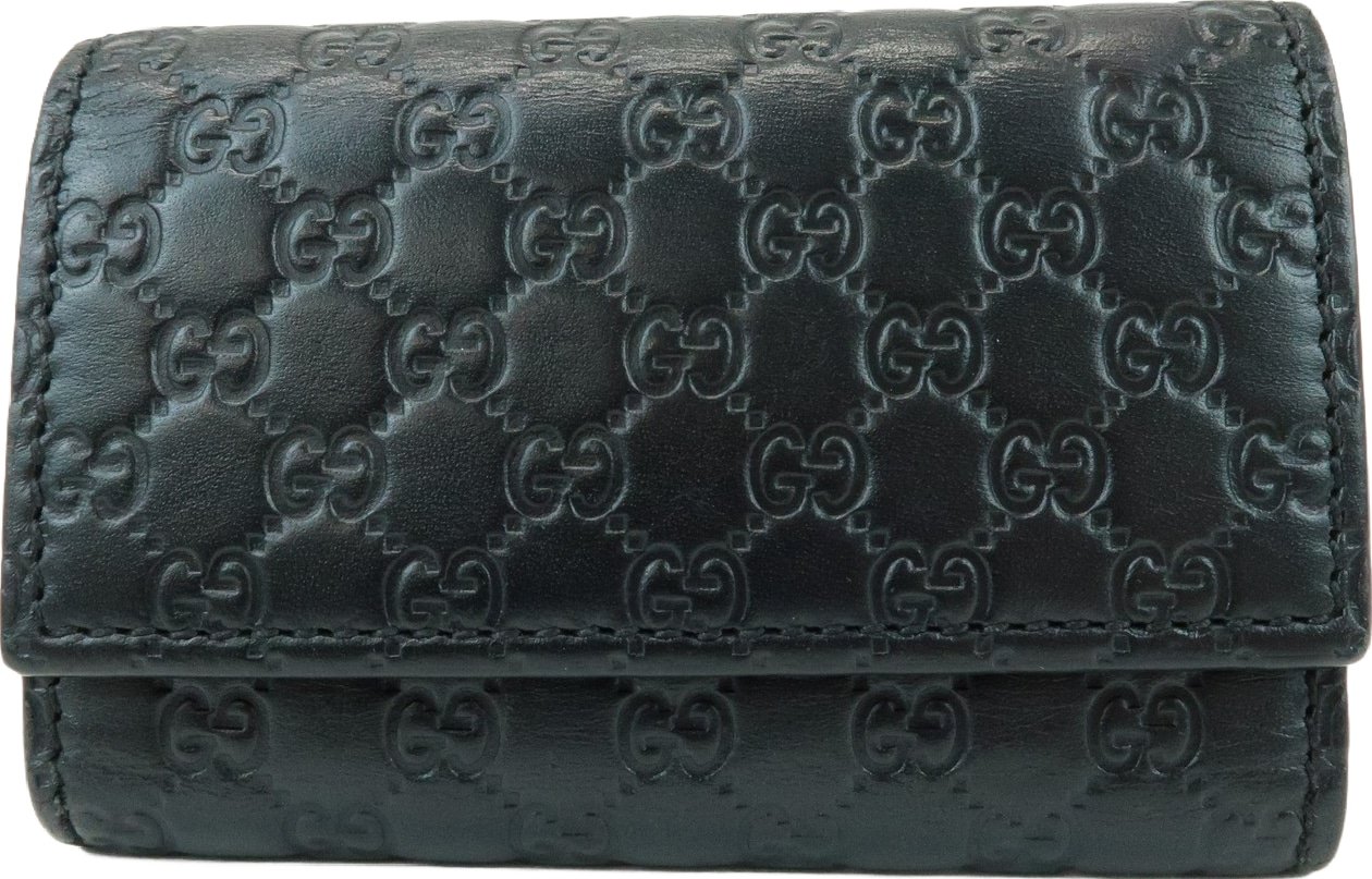 Gucci Flap Card Case Guccissima Leather
