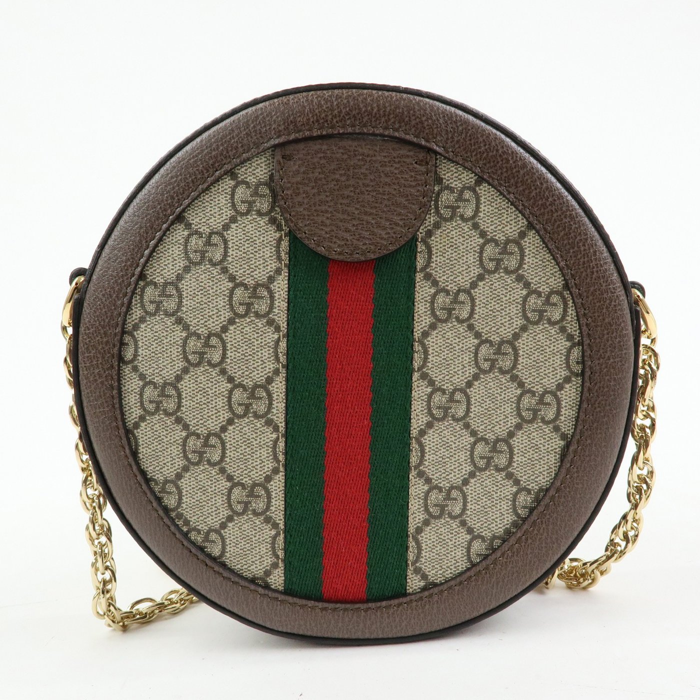 Gucci Ophidia Round GG Coated Canvas Mini
