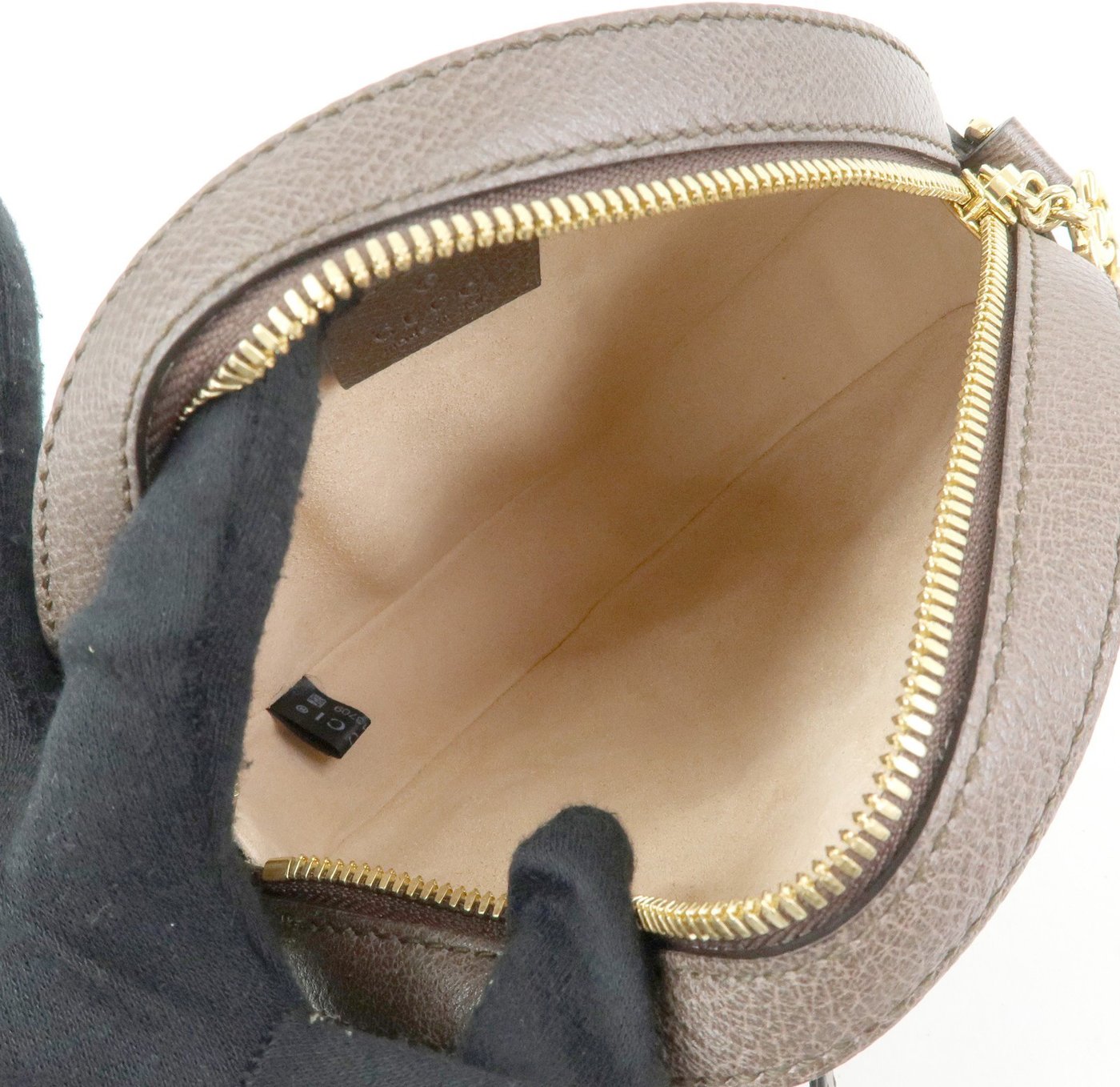 Gucci Ophidia Round GG Coated Canvas Mini
