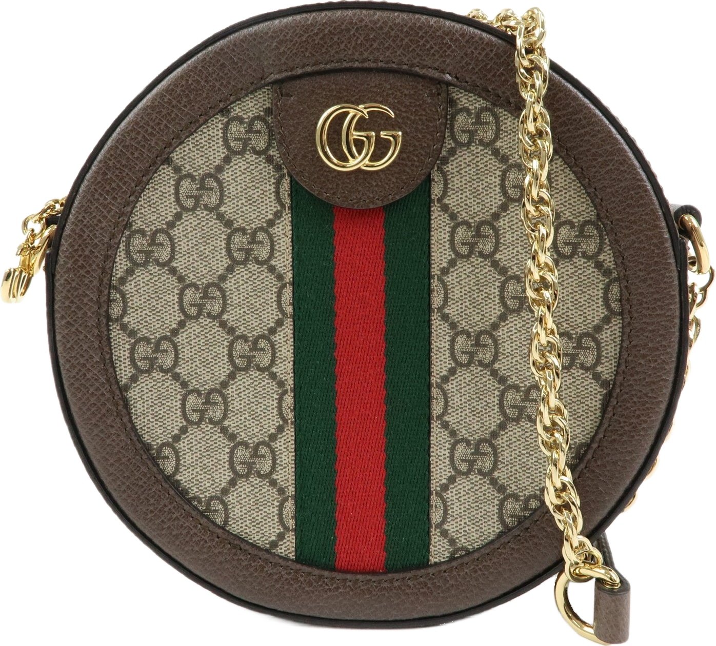 Gucci Ophidia Round GG Coated Canvas Mini