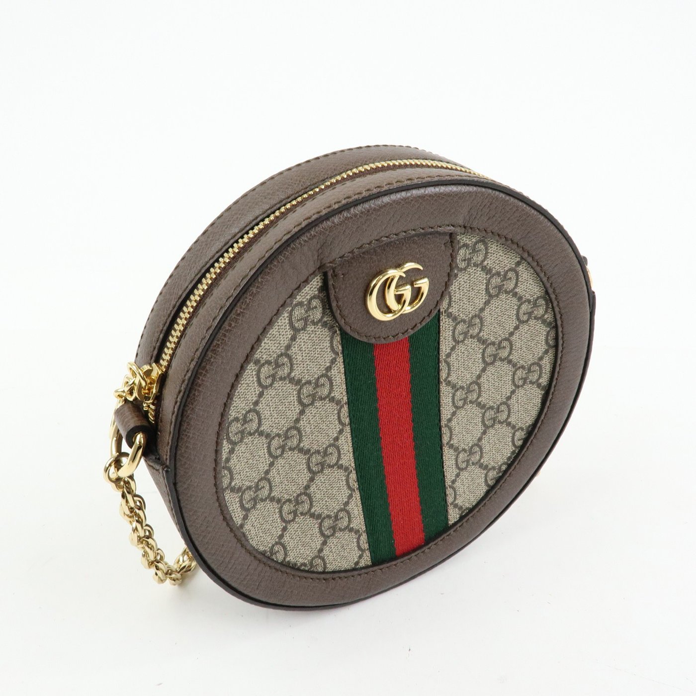 Gucci Ophidia Round GG Coated Canvas Mini