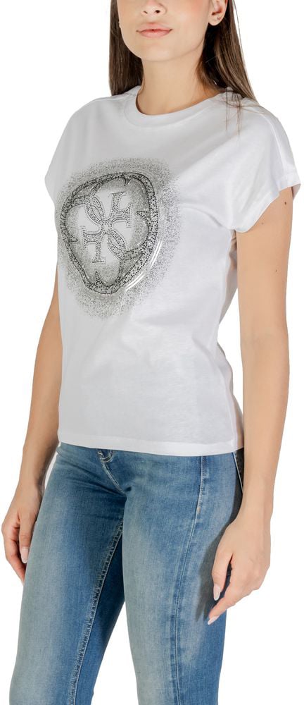 Guess White Cotton T-Shirt