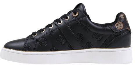 Guess Black Polyethylene Low Top Sneakers