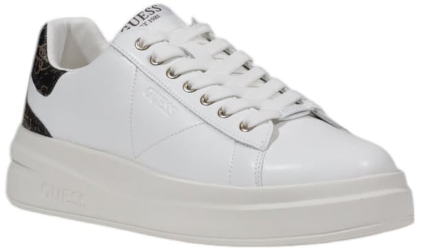 Guess White Polyethylene Low Top Sneakers