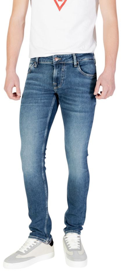 Guess Blue Cotton Skinny Jeans