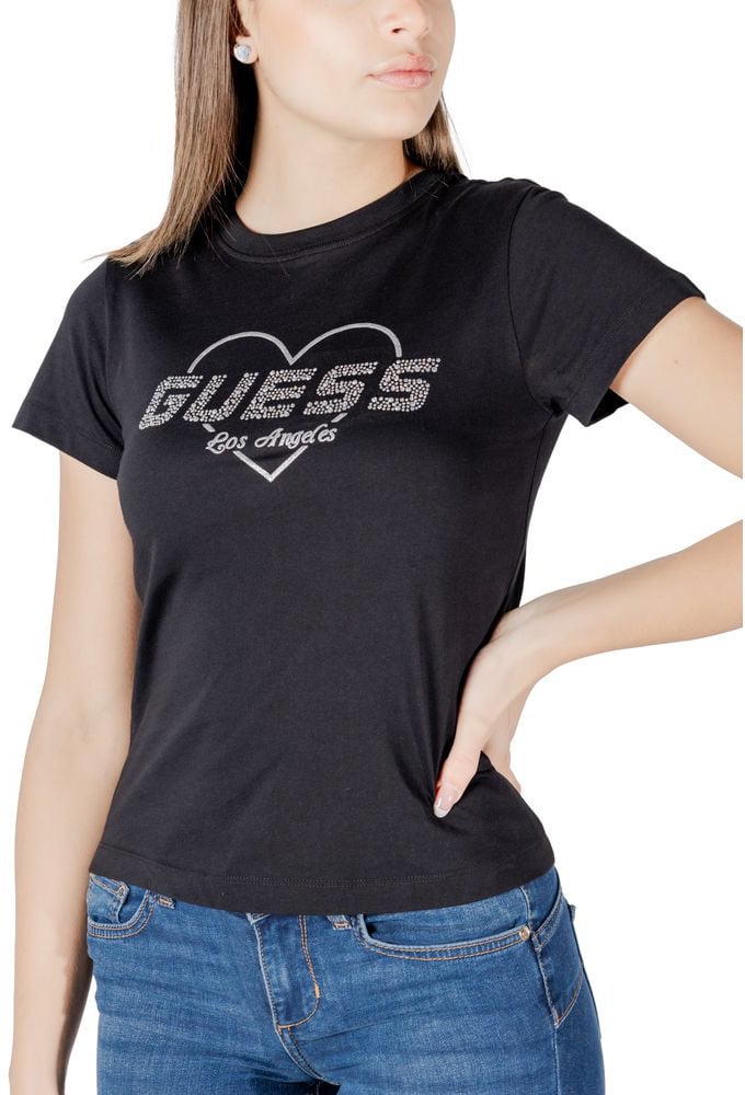 Guess Active Black Cotton T-Shirt