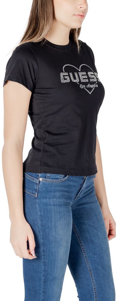 Guess Active Black Cotton T-Shirt
