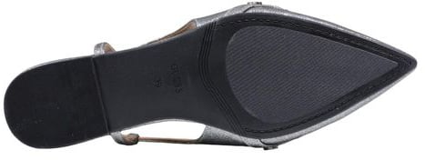 Guess Gray Polyester Platform Pumps