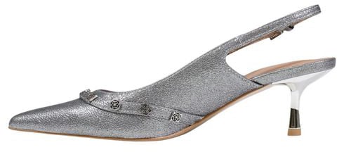 Guess Silver Polyester High Heel Pumps
