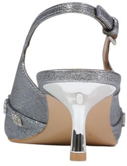 Guess Silver Polyester High Heel Pumps