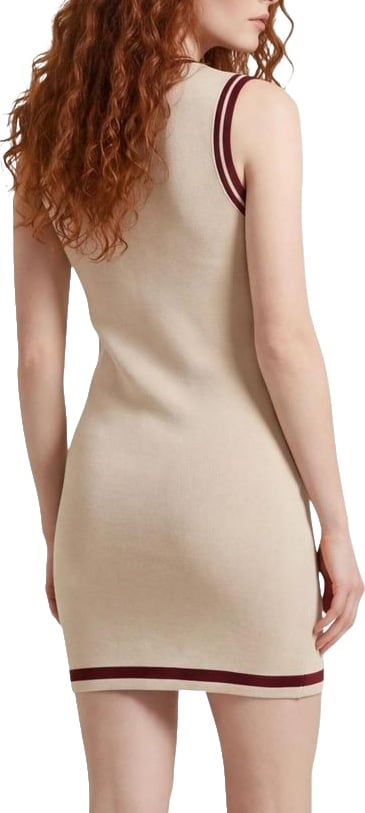 Guess Active Beige Viscose Midi Dress